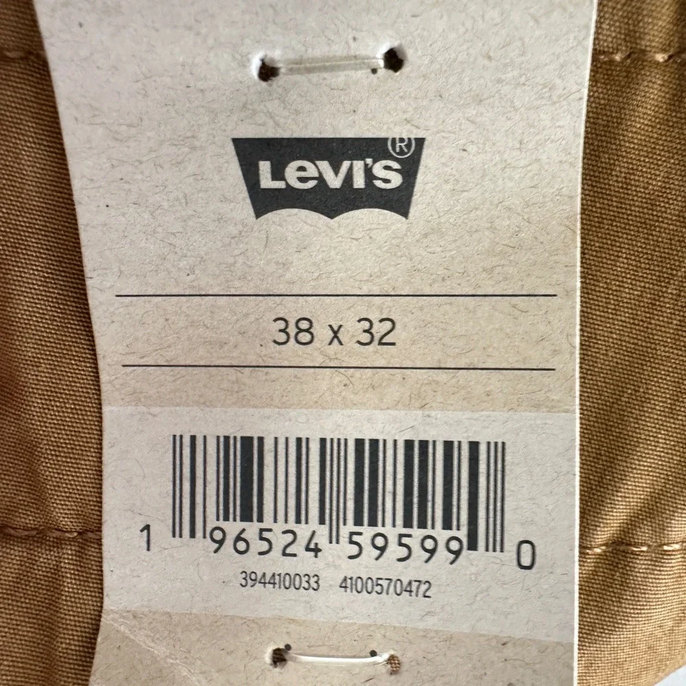 Levi's Men's 38x32‎ XX Cargo Taper Pants Brown Stretch Twill 90s y2k NEW